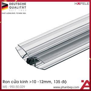 Ron cửa kính nam châm đen 135° cho kính dày 10-12mm Hafele 950.50.029