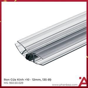 Ron cửa kính nam châm đen 135° cho kính dày 10-12mm Hafele 950.50.029