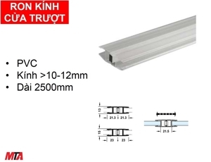 Ron nam châm cho cửa trượt kính dày 10-12mm Hafele 950.50.033