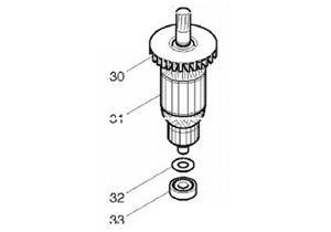 Rotor máy đục HM1306 Makita 517773-3