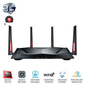 Router - Bộ phát wifi Asus RT-AC88U