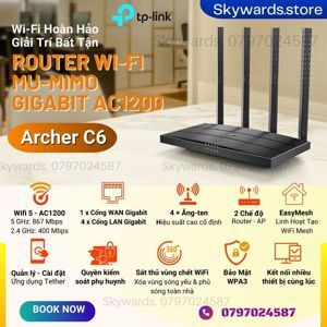 Router - Bộ phát wifi TP-Link Archer C6