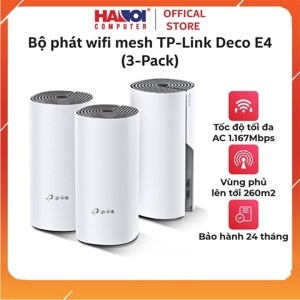 Router - Bộ phát wifi TP-Link Deco E4 - 3 Pack
