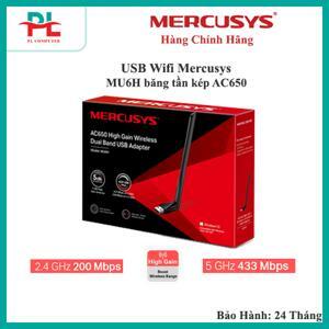 Router Mercusys USB MU6H Băng Tần Kép 633 Mbps