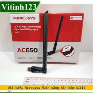 Router Mercusys USB MU6H Băng Tần Kép 633 Mbps