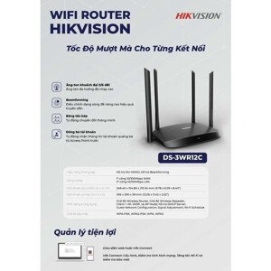 Router Wifi cho gia đình Hikvision DS-3WR12C