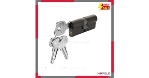 Ruột khóa 2 đầu chìa 91mm đen mờ Hafele 916.64.912