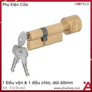 Ruột khóa 60mm 2 đầu chìa Hafele 916.96.662