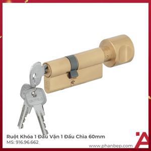 Ruột khóa 60mm 2 đầu chìa Hafele 916.96.662