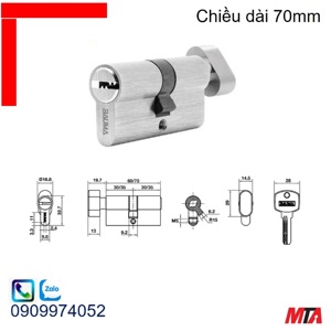 Ruột khóa BAUMA 916.87.823