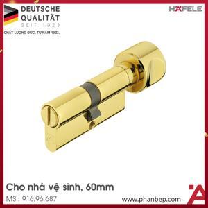Ruột khóa cho cửa phòng vệ sinh 60mm màu đồng bóng Hafele 916.96.687
