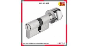 Ruột khóa cho cửa phòng vệ sinh 60mm màu đồng bóng Hafele 916.96.687