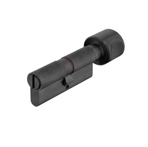 Ruột khóa cho cửa phòng vệ sinh 81mm đen mờ Hafele 916.64.948