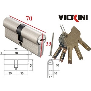 Ruột khóa cửa Vickini 41108.001 BSN