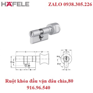 Ruột Khóa Hafele 916.96.540