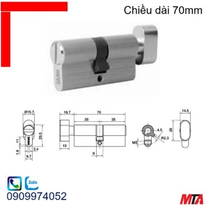 Ruột khóa Vệ Sinh 70mm Bauma 916.87.838