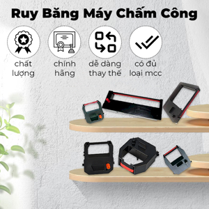 Ruy băng mực dùng cho máy chấm công thẻ giấy