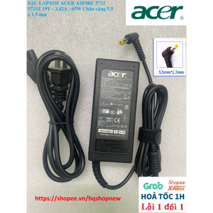 Sạc Acer Aspire 5733, 5733Z