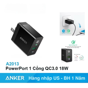 Sạc Anker 1 cổng A2013 - 18w