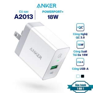 Sạc Anker 1 cổng A2013 - 18w