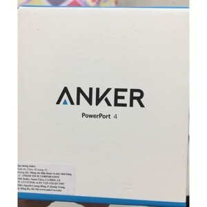 Sạc Anker 4 cổng PowerPort 4 40W A2142