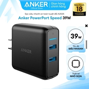 Sạc Anker Poweport Speed 2 A2025 - 2 cổng, 39W