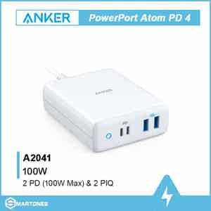 Sạc Anker PowerPort Atom PD 4 100W (2 PD & 2 PIQ) - A2041