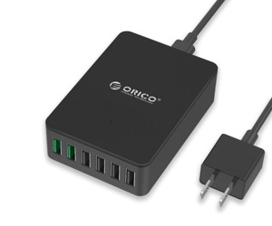 Sạc điện thoại Orico USB QSE-6U - 6 Cổng