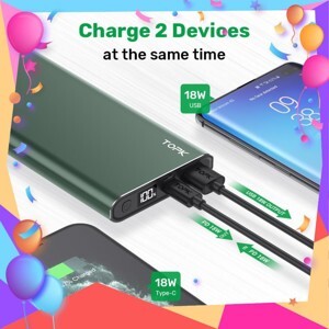 Sạc dự phòng 18W TOPK I1006P 10000mAh