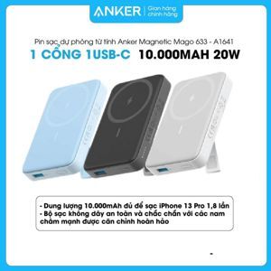 Sạc dự phòng Anker MagGo 633 A1641 10.000mah