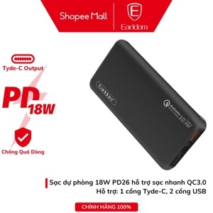 Sạc dự phòng Earldom PD-26 10.000 mAh