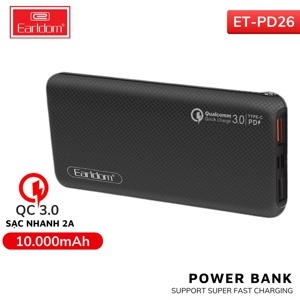 Sạc dự phòng Earldom PD-26 10.000 mAh