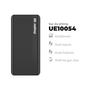 Sạc dự phòng Energizer UE10054BK 10.000mAh