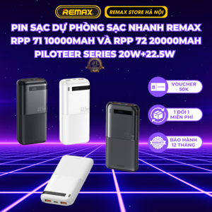 Sạc dự phòng Flinc Remax RPP-72 10000mAh