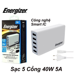 Sạc Energizer USA5DEUHWH5 - 5 cổng, 40W