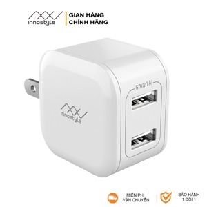 Sạc Innostyle Minigo 2 cổng USB 12W (IC12SA)