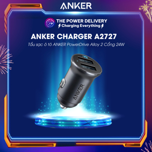 Sạc ô tô Anker PowerDrive 2 Alloy 24W A2727