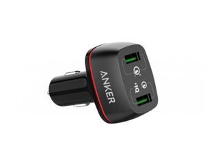 Sạc ô tô Anker PowerDrive+ 2 QC 3.0 A2224  - 2 cổng, 42W