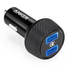 Sạc ô tô Anker Quick Charge 3.0 A2228 - 2 cổng, 39W