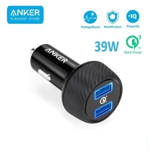 Sạc ô tô Anker Quick Charge 3.0 A2228 - 2 cổng, 39W