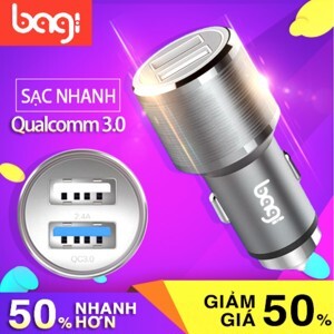 Sạc ôtô Bagi CC-O30 2 cổng QC3.0