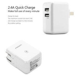 SẠC PISEN DUAL USB IPAD CHARGER 1A/2.4A