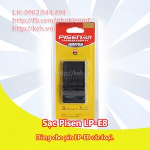 Sạc Pisen E8 for Canon 550D, 600D, 650D, 700D