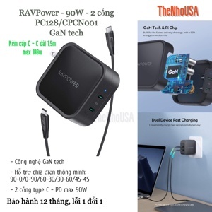 Sạc RAVPower RP-PC128