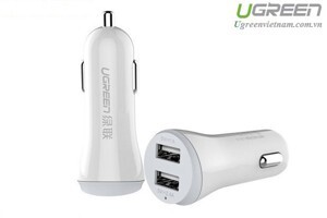 Sạc trên ô tô 2 cổng USB Ugreen UG-20393