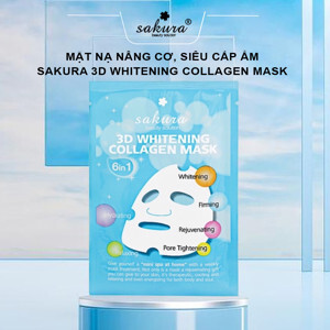 Mặt nạ trắng da Sakura 3D Whitening Collagen Mask