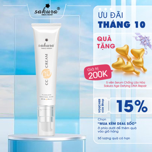 Kem dưỡng da trang điểm đa năng Sakura CC Cream SPF 50 PA+++