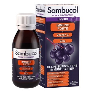 Tăng đề kháng cho trẻ trên 3 tuổi Sambucol immuno forte 120ml