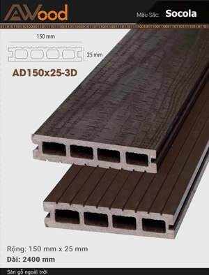 Sàn gỗ Awood AD150x25