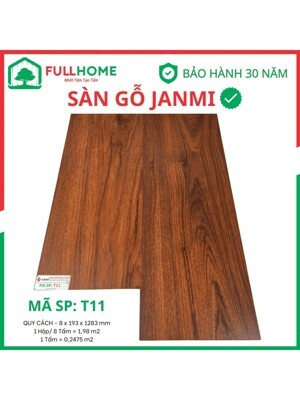 sàn gỗ công nghiệp janmi mã T 11
